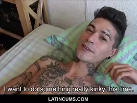 LatinCums.com - Young Tattooed Latino Twink Boy Kendro Fucked By Straight Guy For Cash