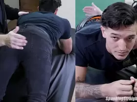 A Muscular, Masculine Straight Boy is Spanked for Cheating on his Girlfriend